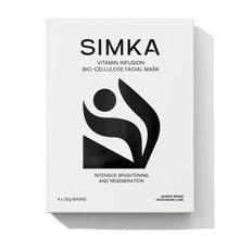 Load image into Gallery viewer, SIMKA Vitamin Infusion Bio-Cellulose Facial Mask 4pk
