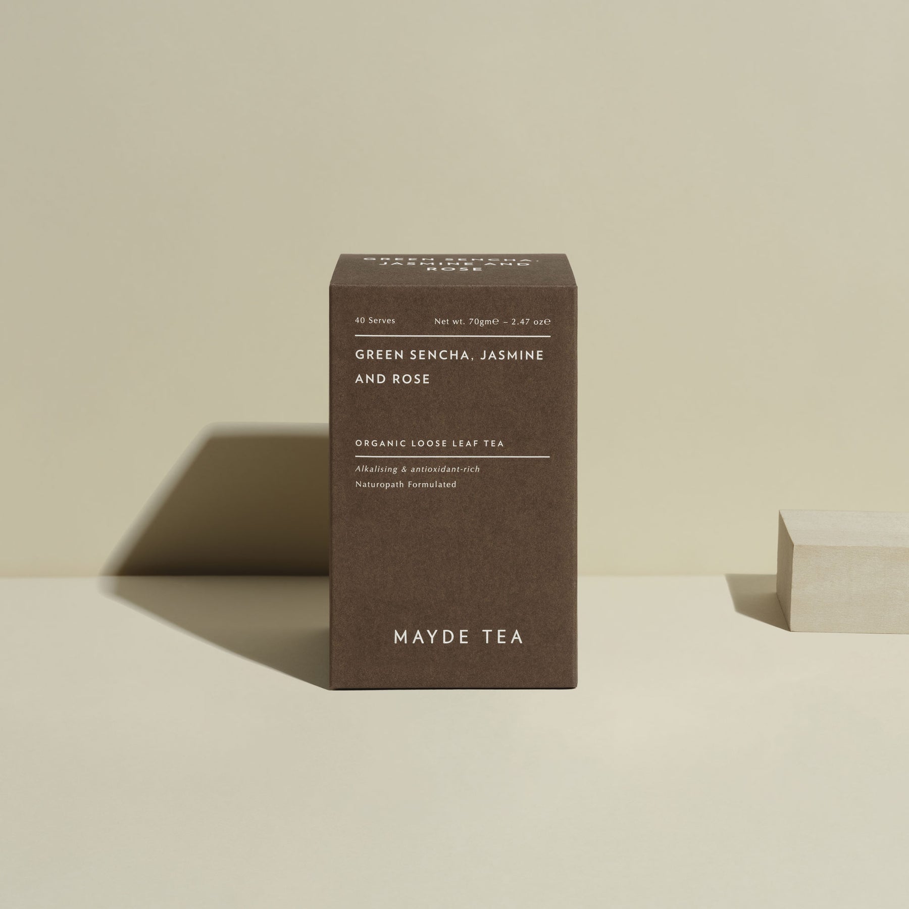 Mayde Tea | Green Sencha, Jasmine & Rose Tea