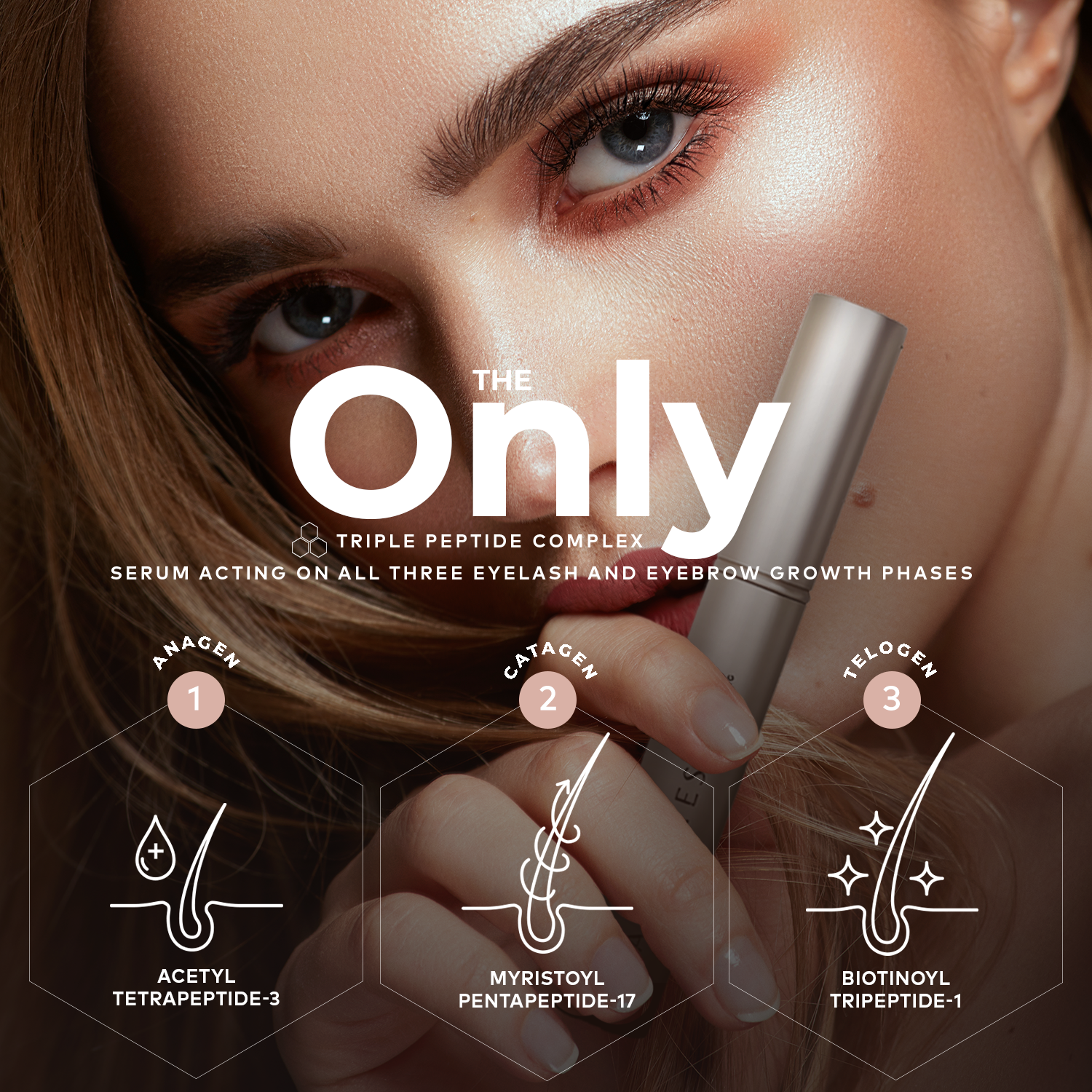 ADOREYES Plus Lashes Triple Peptide Complex Eyelash Enhancing Serum